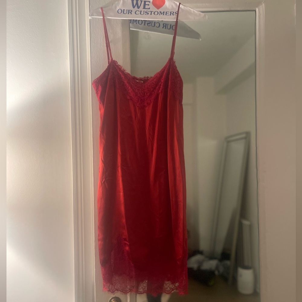 Haute Hippie red cami dress XS